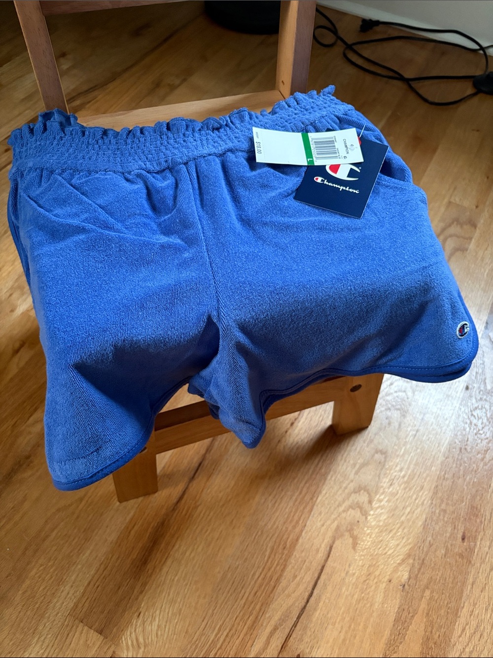 Champion Men's Royal Blue Terry Athletic Shorts